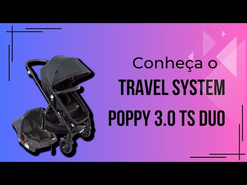 Conheça o Travel System Poppy 3.0 TS DUO, carrinho de bebê da Cosco kids