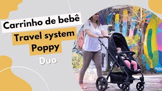 Conheça o Travel System Poppy 3.0 TS DUO, carrinho de bebê da Cosco kids