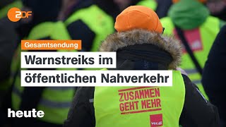 heute 19:00 Uhr vom 02.02.2026 Streik im Nahverkehr, Fragebogen für We