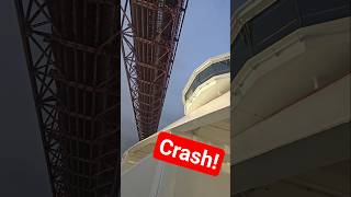 Cruising under Europe's most stunning red suspension bridge #travel #shorts #pandocruises