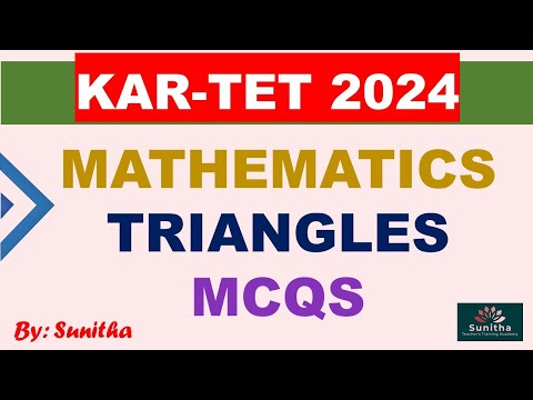 KAR-TET 2024 MATHEMATICS TRIANGLES MCQS