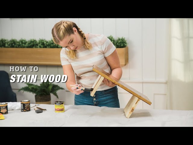 How To Stain Wood