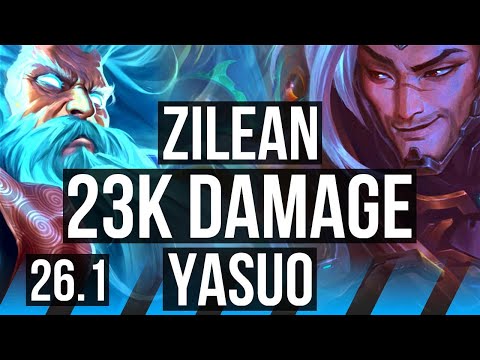 ZILEAN vs YASUO (MID) | 23K damage | EUW Challenger | 26.1