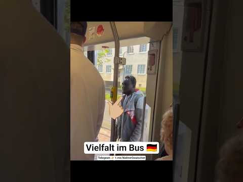 Vielfalt im Bus 🤷🏼‍♂️🇩🇪 #afd #deutsch #deutschland #shorts #politik #satire #lustig #ytshorts #eu
