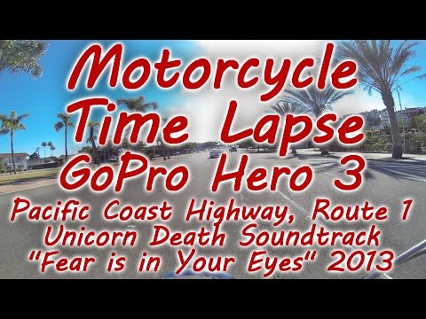 Motorcycle Time Lapse GoPro Hero 3 Pacific Coast Highway Unicorn Death Fear is in Your Eyes 2013