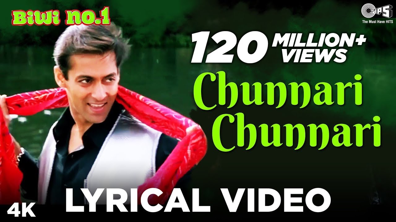 Chunnari Chunnari [Lyrical] Salman Khan & Sushmita Sen | Anu Malik | Biwi No 1 | 90's Hits