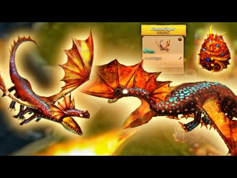 Flashfright — Premium Fireworm Princess Level 175 Titan Mode | Dragons: Rise of Berk