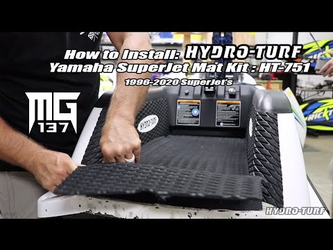 How to Install Hydro-Turf Mat Kit on Yamaha SuperJet W/ Mark Gomez & TC Freeride HT-751 (96-2020 SJ)