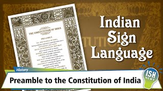Preamble to the Constitution of India in Indian Sign Language