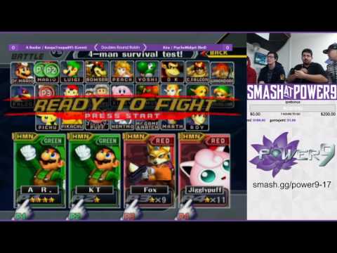 S@P9 #17 A Rookie / KoopaTroopa895 VS Kira / PsychoMidget SSBM Doubles RR