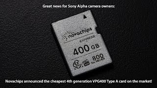 Novachips Launches CFexpress Type A 400GB — More Affordable Than SD Cards!