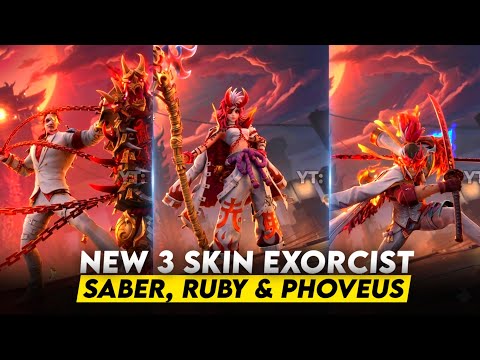 NEW 3 EARLY GAMEPLAY EXORCIST SABER, RUBY & PHOVEUS
