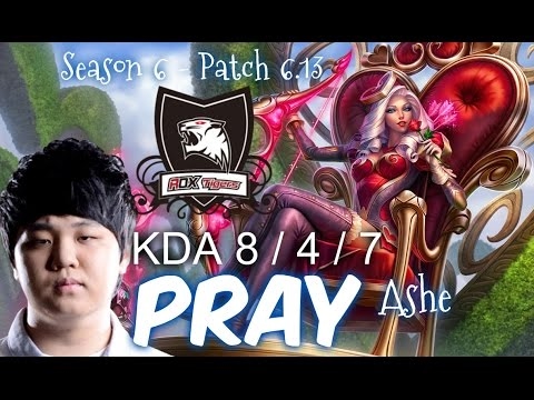ROX PraY ASHE ADC vs JHIN - Patch 6.13 KR Ranked | League of Legends