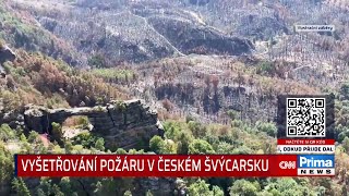 Policie na stopě viníka požáru v Českém Švýcarsku. Hodně napověděly satelitní snímky