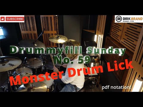 Monster 32nd Drum Lick for all Levels! pdf notation available!