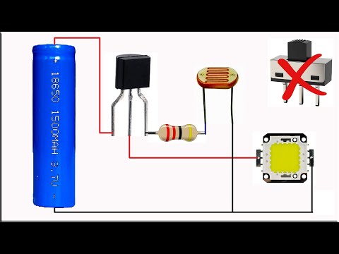 How To Make Dark Sensor Circuit Using LDR, Automatic Led On Off Circuit Using LDR and Transistor