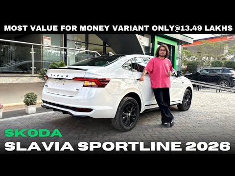 Skoda Slavia Sportline 2026 | MOST VFM VARIANT ONLY@13.49 LAKHS | Full review 😍🔥