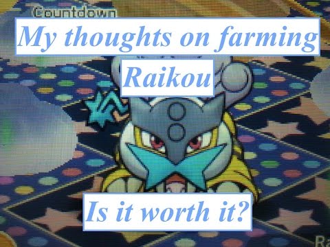 My thoughts on farming Raikou + farming (Pokemon Shuffle)