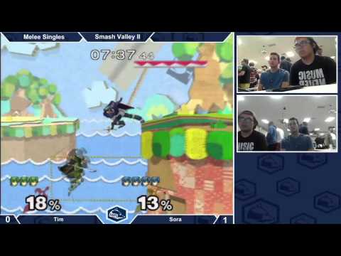 Smash Valley II Melee Singles Top 32 - Sora vs Tim