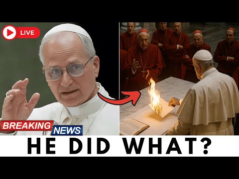 🔥 The Cardinals Demanded His Resignation… Pope Leo XIV Burned the Letter on the Altar
