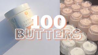 Body Butter Day! - Make 100 Body Butters w/ Me! 🧈