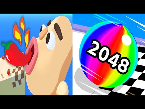 Sandwich Runner VS Ball Run 2048 - All Levels Gameplay Android iOS Ep 3