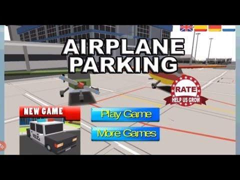 Blocky Airplane Airport Park Video