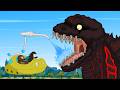 Rescue Tooth Shin Godzilla From GODZILLA KONG The Battle Against Decay FUNNY Godzilla Cartoon