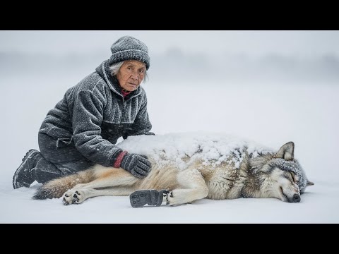 A 90-Year-Old Woman Rescued a Freezing Wolf in a Deadly Snowstorm ❄️🐺