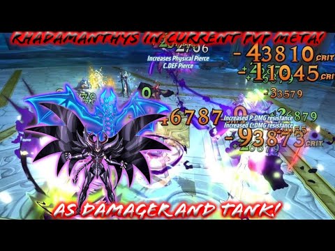 Saint Seiya: Awakening (KOTZ) - Rhadamanthys in current PvP Meta! Damager and Tank Build!