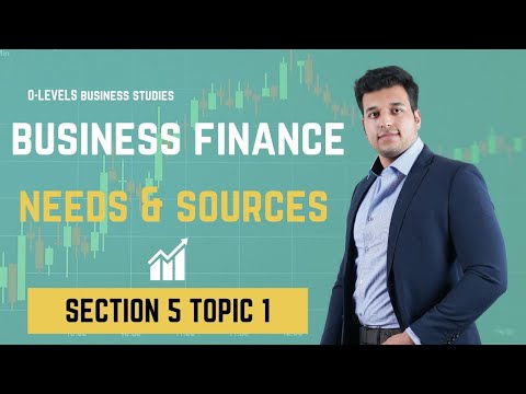 BUSINESS FINANCE  | SECTION 5 TOPIC 1 | O LEVELS 7115 /IGCSE 0450 BUSINESS STUDIES | BY SAAD HASSAN