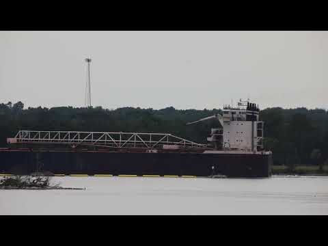 Walter J McCarthy Jr downbound with a special ASC salute! Sault Ste Marie 06.19.22