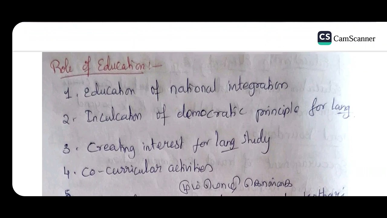 Unit - 2 Contemporary India and Education B.Ed 1st/first semester/year