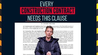 Every CONSTRUCTION CONTRACT Needs This Clause - James Dainard
