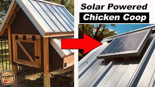 Chicken Coop with A Solar Powered Door and Light