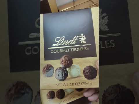 LINDT GOURMET TRUFFLES | #shorts #chocolate #sweet #lindt #truffle #snack #lindtchocolate