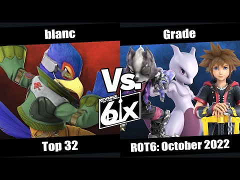 ROT6 October Top 32 - Blanc (Falco) vs Grade (Mewtwo, Wolf, Sora) SSBU Singles