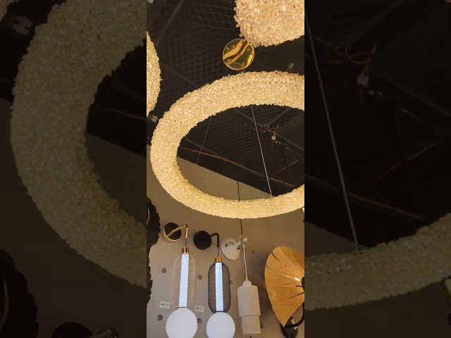 نجفة مودرن كريستال دائرية