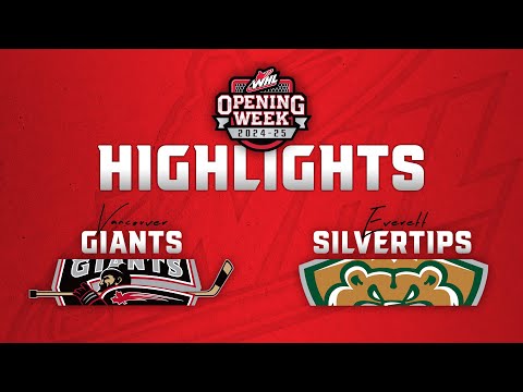 Vancouver Giants at Everett Silvertips 9/21 | WHL Highlights 2024-25