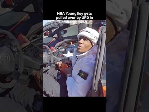 NBA YoungBoy gets stopped in Lamborghini SVJ by UPD with DDAWG & gains a new supporter
