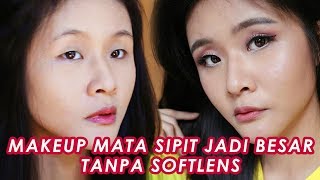 Download lagu TUTORIAL MAKEUP MATA SIPIT / MONOLID JADI BESAR TANPA SOFTLENS mp3