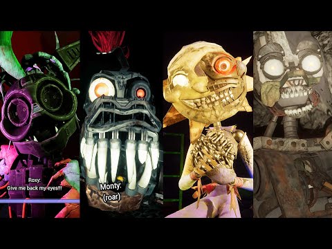 Cassie Meets All Broken Animatronics For First Time - FNAF Security Breach Ruin DLC 2023