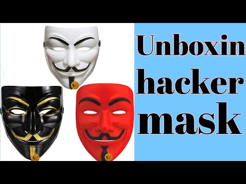 Unboxing  hacker  mask .