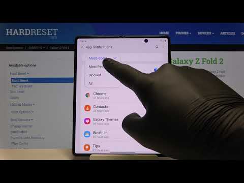 How to Personalize Notifications in Samsung Galaxy Z Fold 2 - Notification Customization