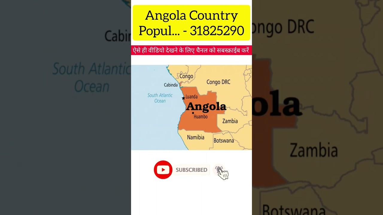 Map In Angola Country | #factmystery #shorts