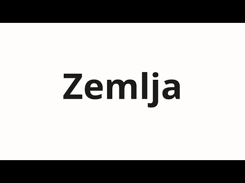 How to pronounce Zemlja | Земля (Earth in Russian)