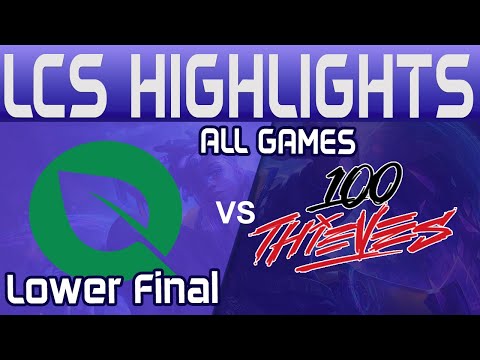 FLY vs 100 Highlights ALL GAMES | LCS Summer Playoffs 2024 | FlyQuest vs 100 Thieves