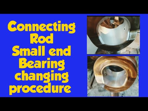 Connecting rod small end bearing changing - Diesel  generator unit overhaul part  3 - HIMSEN
