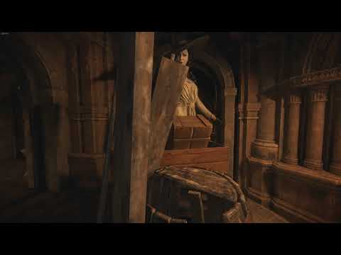 Lady Dimitrescu vs a table