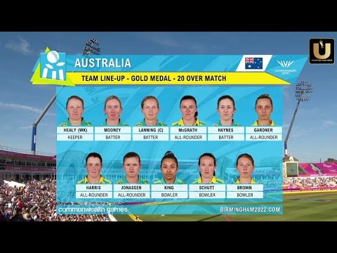 Australia Vs India Women's Final CWG 2022 | Women's Cricket | Commonwealth Games 2022 | 08 Aug 2022